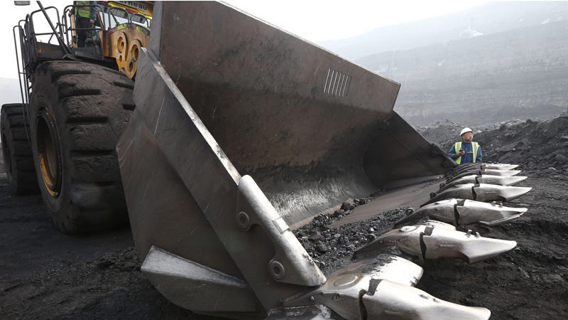 The biggest wheel loader bucket