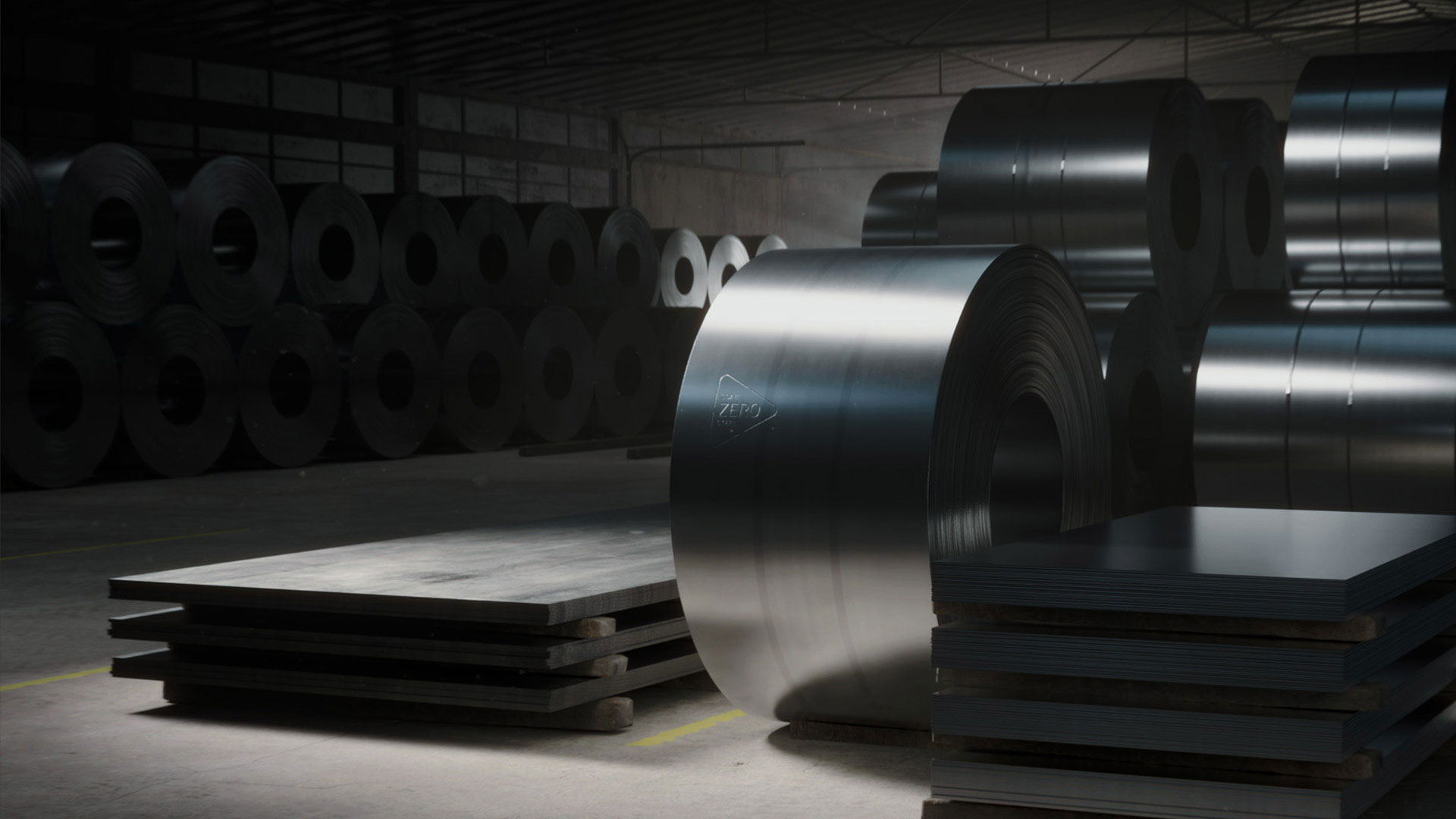 Sheets and rolls with SSAB Zero™ steel